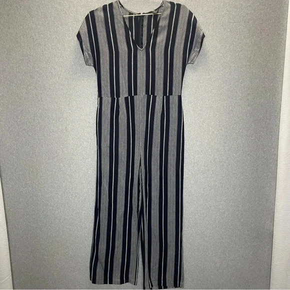 Rails Angela Mediterranean Stripe Navy Jumpsuit - Picture 2 of 7